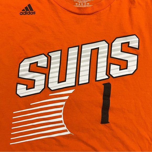 Adidas Phoenix Suns Devin Booker Shirt Adult Extra Large Orange Cotton NBA EUC! - Picture 2 of 6